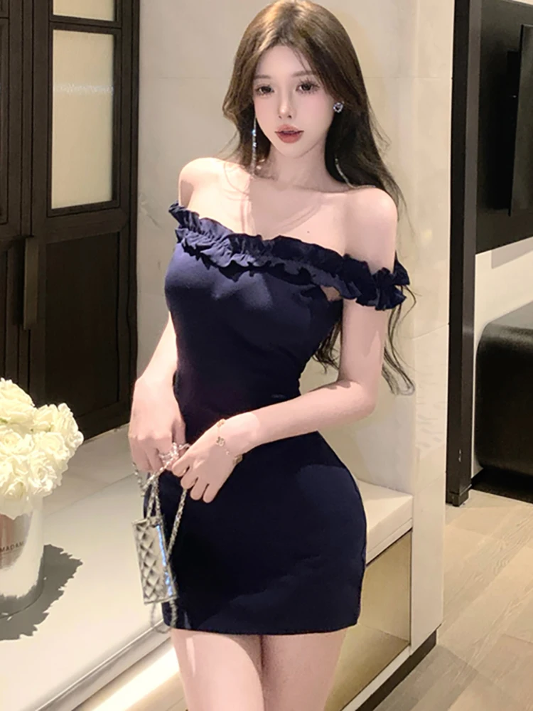 Women Solid Bodycon Chic Ruffled Chest Wrapping Sexy Dress Summer Elegant Hip Wrap Dress 2025 Korean Vintage Festival Prom Dress
Women Solid Bodycon Chic Ruffled Chest Wrapping Sexy Dress Summer Elegant Hip Wrap Dress 2025 Korean Vintage Festival Prom Dress