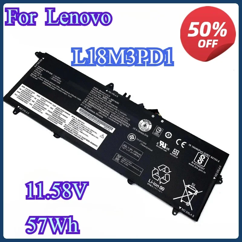New L18M3PD1 L18C3PD2 Laptop Battery For Lenovo ThinkPad T14S T490S T495S L18C3PD1 L18L3PD1 L18M3PD2 02DL013 02DL014 SB10K97652
New L18M3PD1 L18C3PD2 Laptop Battery For Lenovo ThinkPad T14S T490S T495S L18C3PD1 L18L3PD1 L18M3PD2 02DL013 02DL014 SB10K97652