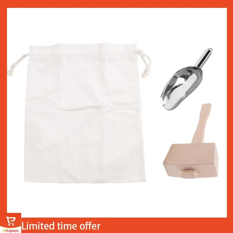 Fresh Ice Mallet And Ice Bag - Wood Hammer And Cotton Linen Bag For Crushed Ice, Bartender Kit & Bar Tools Kitchen Accessory
Fresh Ice Mallet And Ice Bag - Wood Hammer And Cotton Linen Bag For Crushed Ice, Bartender Kit & Bar Tools Kitchen Accessory