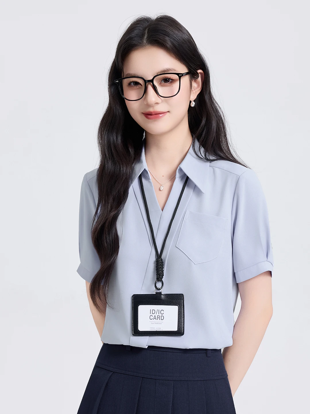 Slim Fit Preppy Style Short Sleeve Shirt Business Casual Summer Design Fashionable Polyester Fiber Women's Shirt Commute Wear
Slim Fit Preppy Style Short Sleeve Shirt Business Casual Summer Design Fashionable Polyester Fiber Women's Shirt Commute Wear