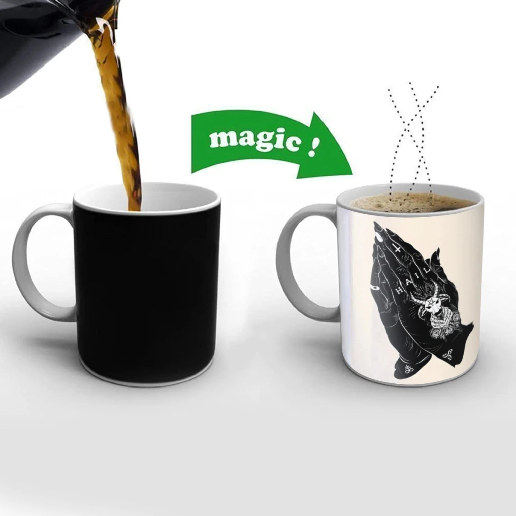 Praying Hands of the Dark Lord Creativity Change Color Chang mug Ceramic mug Hot Coffee Cup Breakfast Cup Mug Friend Gift
Praying Hands of the Dark Lord Creativity Change Color Chang mug Ceramic mug Hot Coffee Cup Breakfast Cup Mug Friend Gift