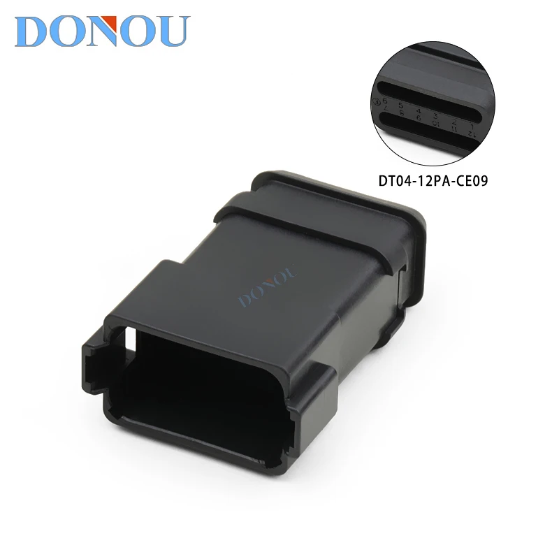 DT04-12PA-CE09 Dechi type 12-hole waterproof connector engineering plug with high cover plastic excavator wiring harness
DT04-12PA-CE09 Dechi type 12-hole waterproof connector engineering plug with high cover plastic excavator wiring harness