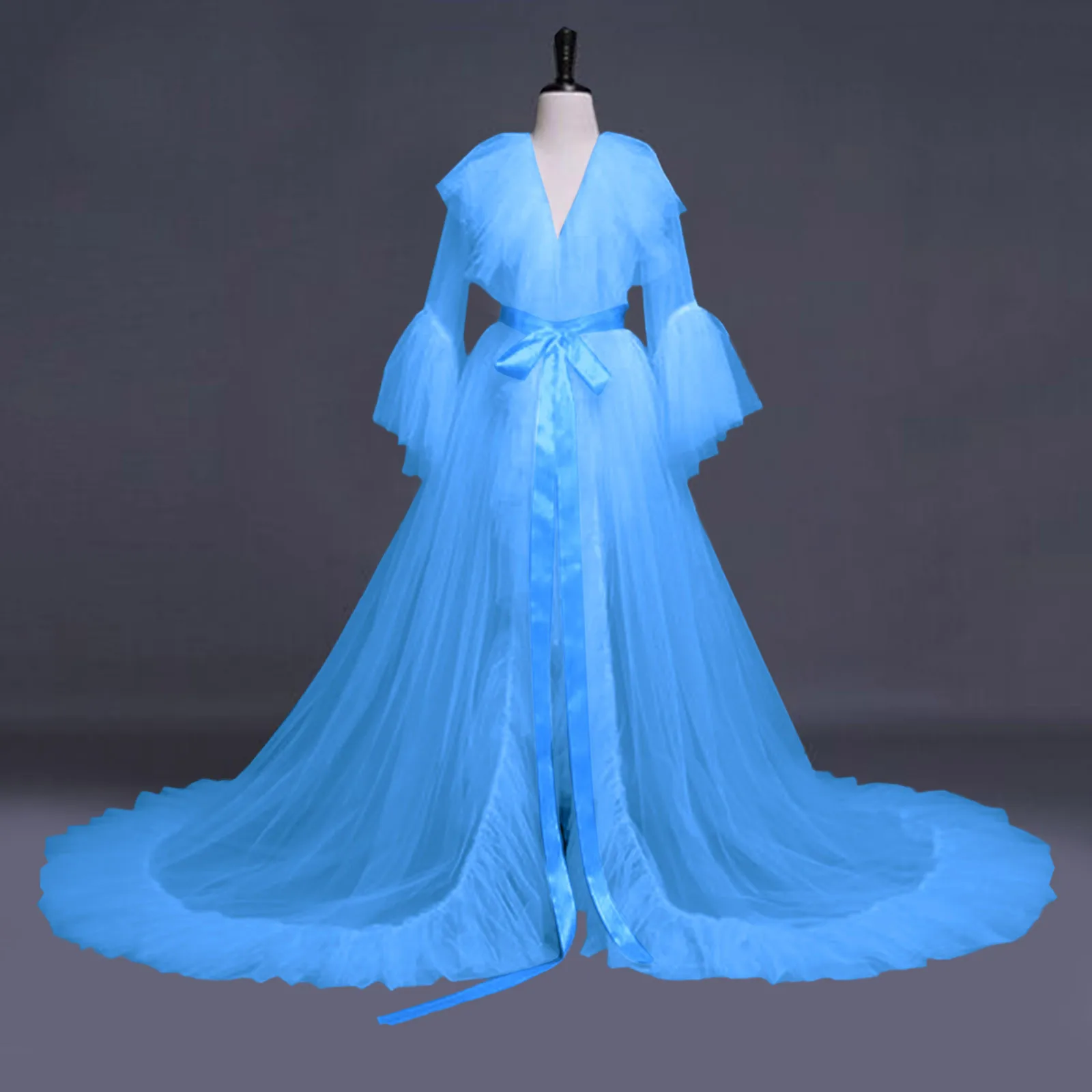 Women's Fashion Sexy Tulle Robe Long Lingeries Fun Lace Perspective Slim Fit Skirt Naked Yarn Widening Tail Yarn Underwears
Women's Fashion Sexy Tulle Robe Long Lingeries Fun Lace Perspective Slim Fit Skirt Naked Yarn Widening Tail Yarn Underwears