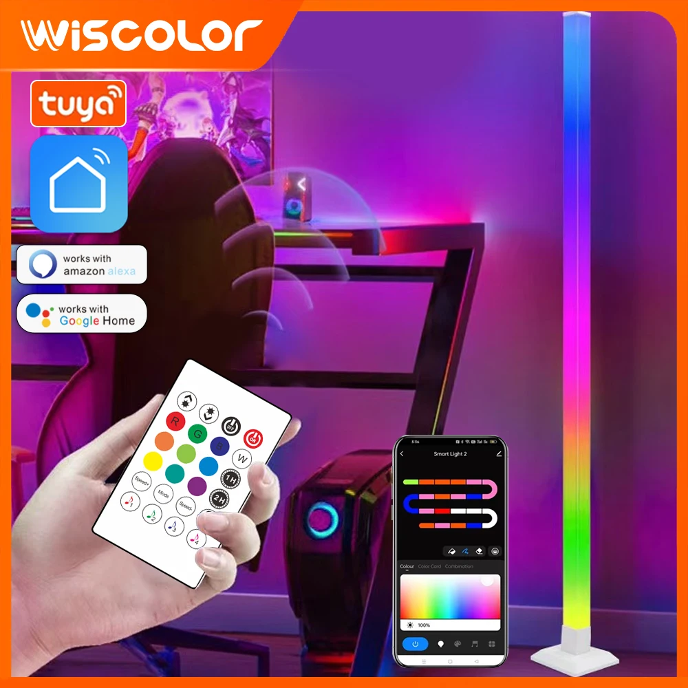 Corner LED Floor Lamp RGB Smart Atmosphere Lamp WIFI APP Remote Control Music Sync Color Changing Standing Lamp For Room Decor
Corner LED Floor Lamp RGB Smart Atmosphere Lamp WIFI APP Remote Control Music Sync Color Changing Standing Lamp For Room Decor