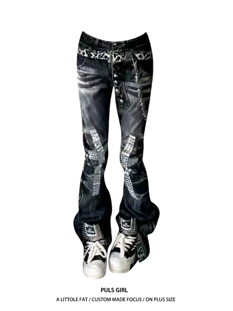 plus Size American High Street Cross Rhinestone Double Waist Jeans Women's 2026 New Slim Button Knife Long Pants
plus Size American High Street Cross Rhinestone Double Waist Jeans Women's 2026 New Slim Button Knife Long Pants