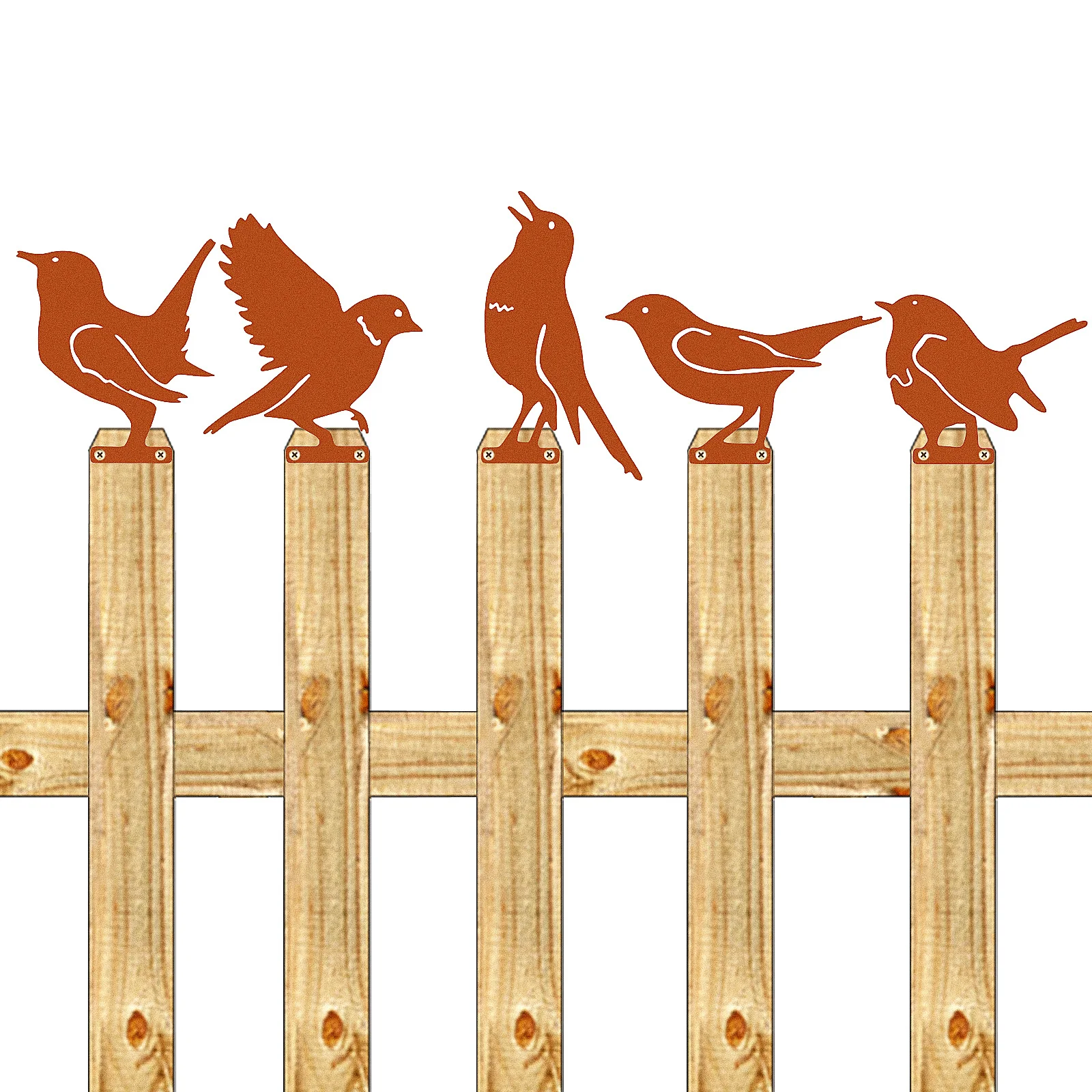 5pcs Rusty Bird Decors Metal Garden Ornaments Outdoor Fence Decorations Rustic Birds Statue Lawn Decor Metal Birds For Fence
5pcs Rusty Bird Decors Metal Garden Ornaments Outdoor Fence Decorations Rustic Birds Statue Lawn Decor Metal Birds For Fence
