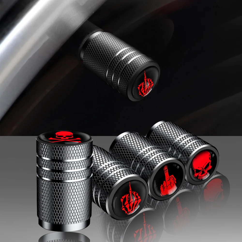 New Car Tire Valve Stem Caps with Funny Logo Aluminum Alloy Air Caps Cover, Universal for Cars, Bike, Trucks and Motorcycles
New Car Tire Valve Stem Caps with Funny Logo Aluminum Alloy Air Caps Cover, Universal for Cars, Bike, Trucks and Motorcycles