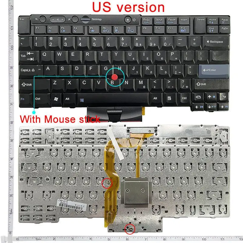 US NEW Laptop Keyboard for LENOVO Thinkpad X220 X220I X220T T410I T510I W520 T420S T520I T410S T400S T520 T420 x230I T510 W510
US NEW Laptop Keyboard for LENOVO Thinkpad X220 X220I X220T T410I T510I W520 T420S T520I T410S T400S T520 T420 x230I T510 W510