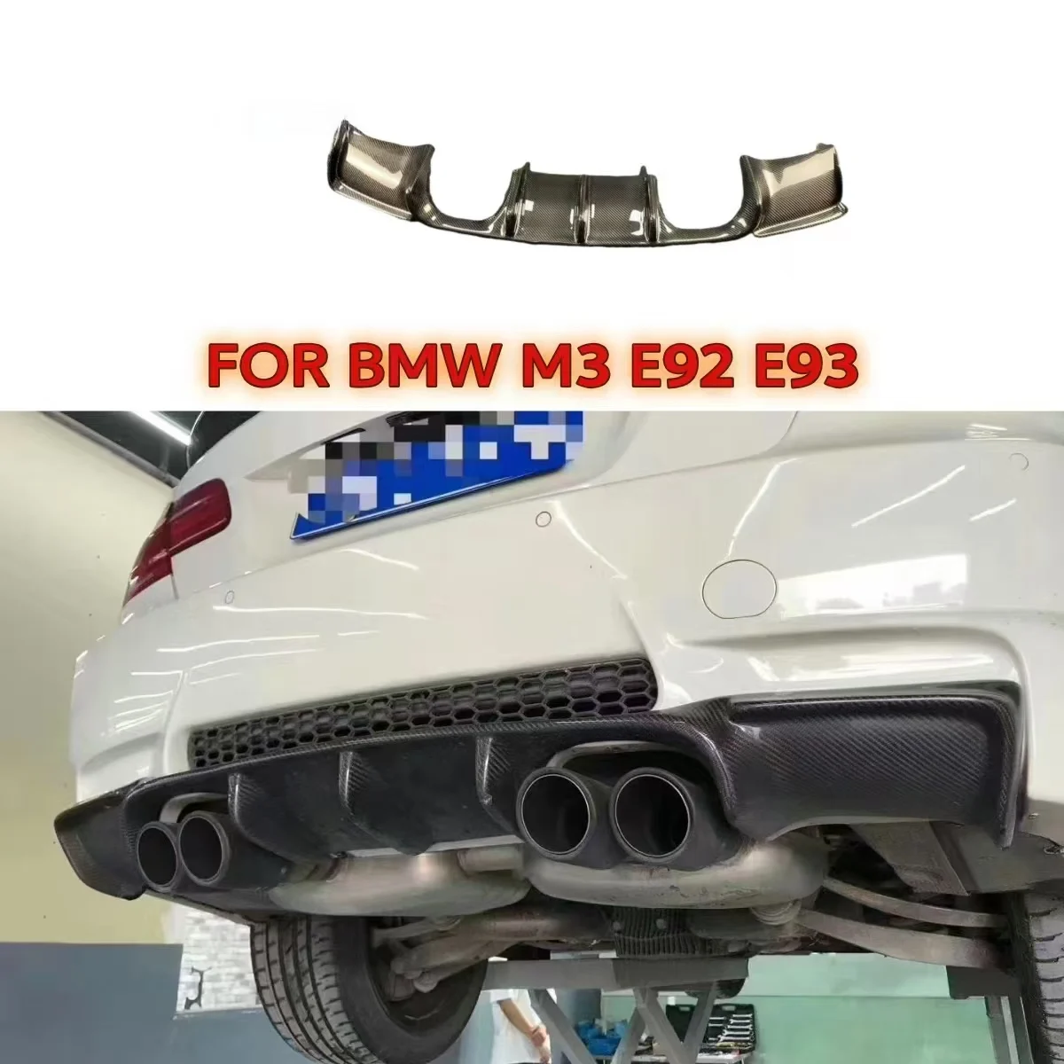 Carbon Fiber Car Rear Bumper Diffuser Lip Spoiler For BMW 3 Series E92 Coupe E93 Convertible M3 2008 - 2013 Auto Tuning
Carbon Fiber Car Rear Bumper Diffuser Lip Spoiler For BMW 3 Series E92 Coupe E93 Convertible M3 2008 - 2013 Auto Tuning