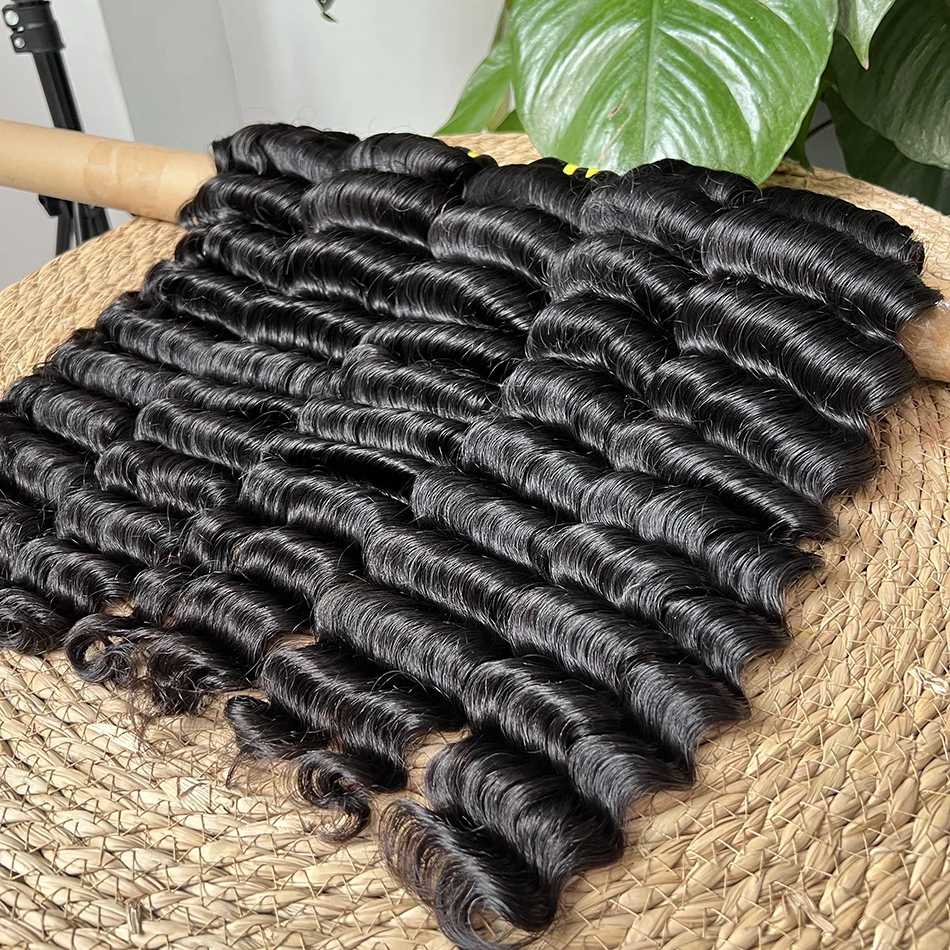 Loose Deep Wave Human Hair Bundles Extensions 100% Unprocessed Raw Human Hair Weave Natural Black Color 1/2/3/4 PCS For Women
Loose Deep Wave Human Hair Bundles Extensions 100% Unprocessed Raw Human Hair Weave Natural Black Color 1/2/3/4 PCS For Women