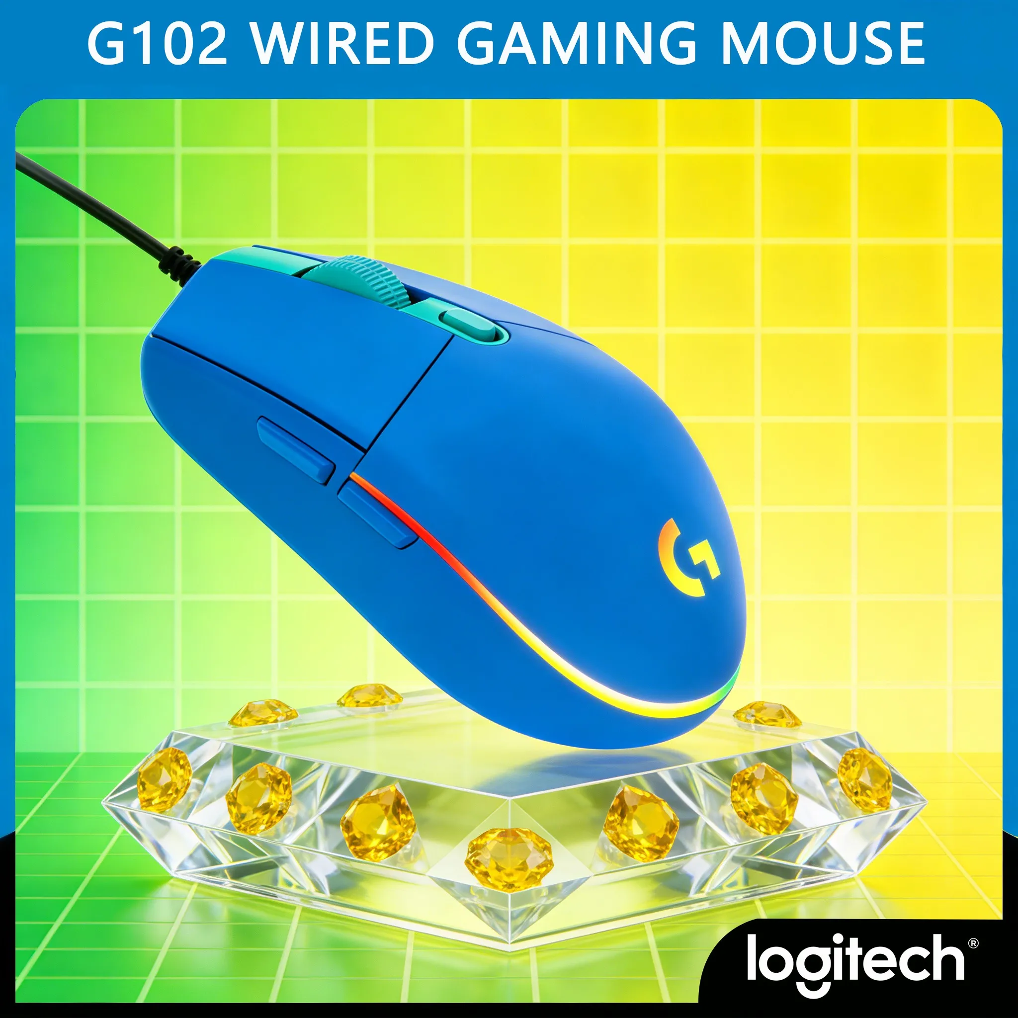 Logitech G102 2nd Gen Wired Mouse Lightweight Design for Small Hand Gamers
Logitech G102 2nd Gen Wired Mouse Lightweight Design for Small Hand Gamers