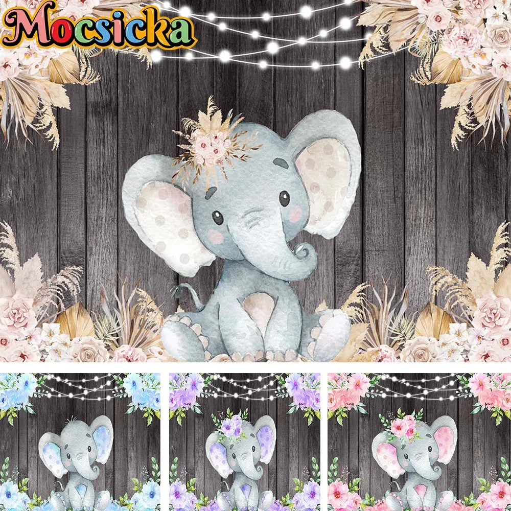 Bohemian Elephant Baby Theme Birthday Party Decorated Wooden Board Background Flower Shining Light Backdrop Prop Newborn Photo
Bohemian Elephant Baby Theme Birthday Party Decorated Wooden Board Background Flower Shining Light Backdrop Prop Newborn Photo