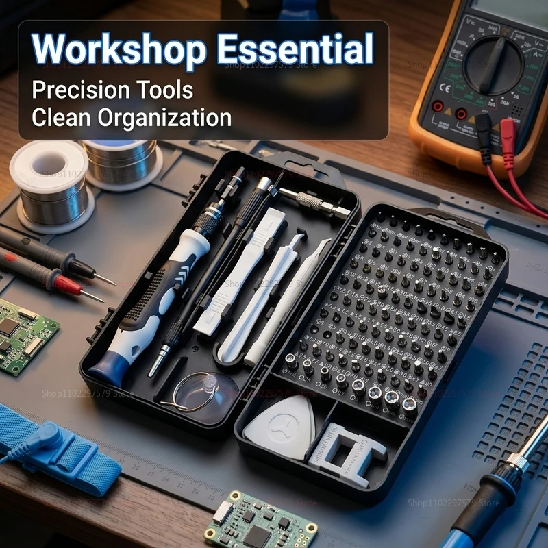 115 in 1 Precision Screwdriver Set Electronics Repair Kit for Computer Phone Laptop Tablet Small Devices Home Insulation Tools
115 in 1 Precision Screwdriver Set Electronics Repair Kit for Computer Phone Laptop Tablet Small Devices Home Insulation Tools