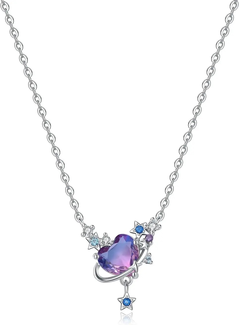 925 Sterling Silver Pendant Necklace for Women, Adjustable 40-45 cm, Elegant Gift for Her
925 Sterling Silver Pendant Necklace for Women, Adjustable 40-45 cm, Elegant Gift for Her