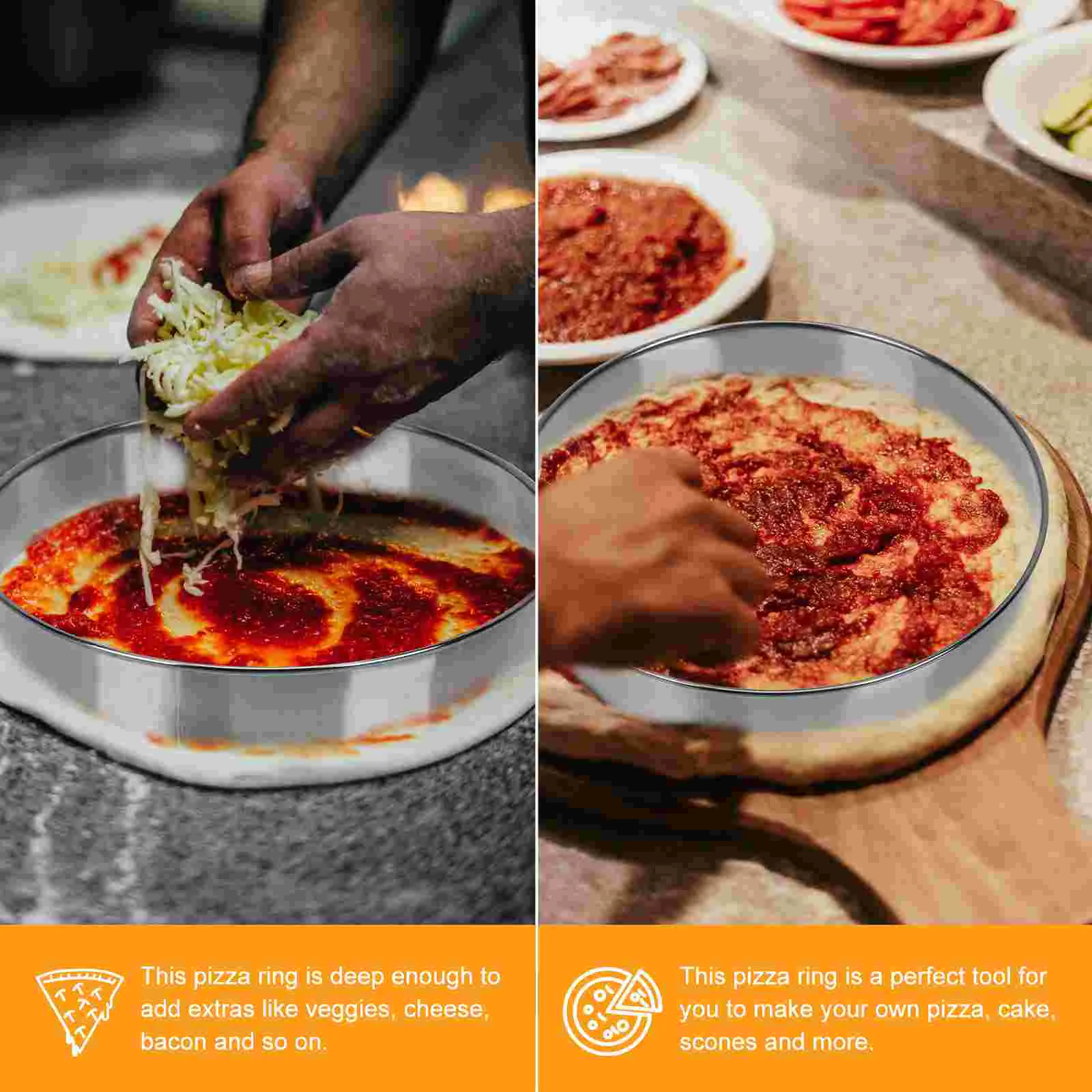 The Ring Pizza Serving Mold Metal Heat-resistant DIY Prep Tool Silver Professional
The Ring Pizza Serving Mold Metal Heat-resistant DIY Prep Tool Silver Professional
