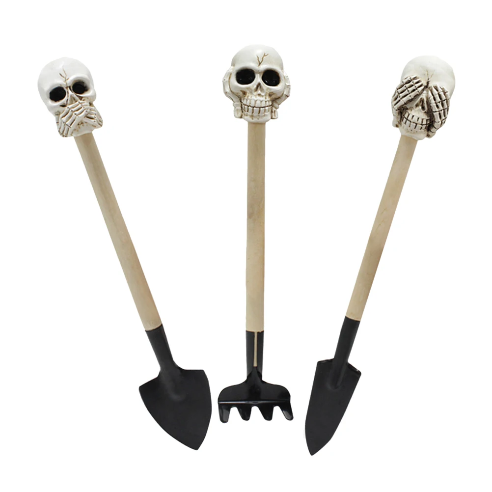 3pcs Garden Tools Skull Shovel Trowel Spade Planting Succulents Greenery Gardening Supplies Gifts Men
3pcs Garden Tools Skull Shovel Trowel Spade Planting Succulents Greenery Gardening Supplies Gifts Men