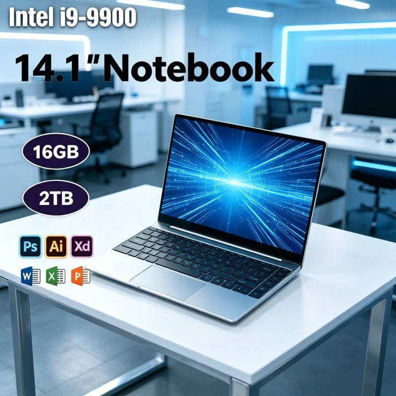 14.1 Office Laptop Minimal Appearance Intel Core I9-9900 Processor Dual RAM Sizes Portable Business Notebook
14.1 Office Laptop Minimal Appearance Intel Core I9-9900 Processor Dual RAM Sizes Portable Business Notebook