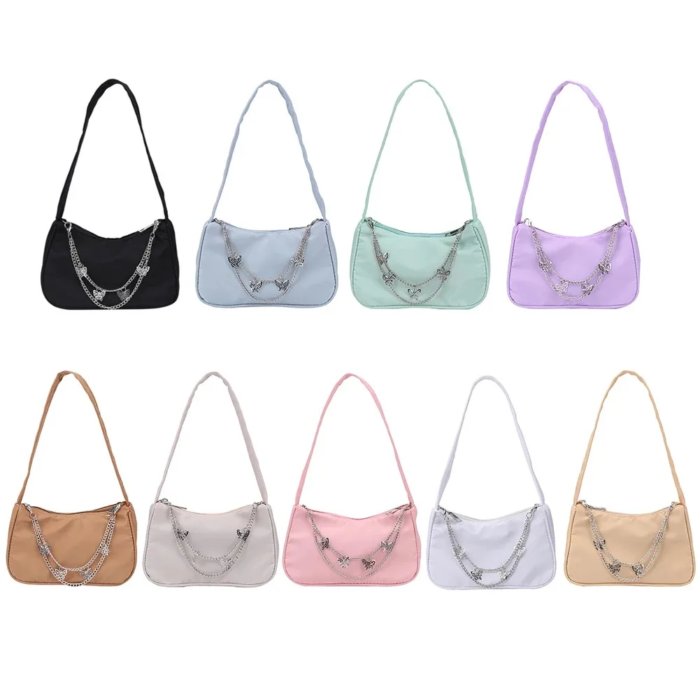 Fashion Women Butterfly Chain Shoulder Bags Pure Color Casual All-match Underarm Bags Elegant Ladies Handbags Purses
Fashion Women Butterfly Chain Shoulder Bags Pure Color Casual All-match Underarm Bags Elegant Ladies Handbags Purses