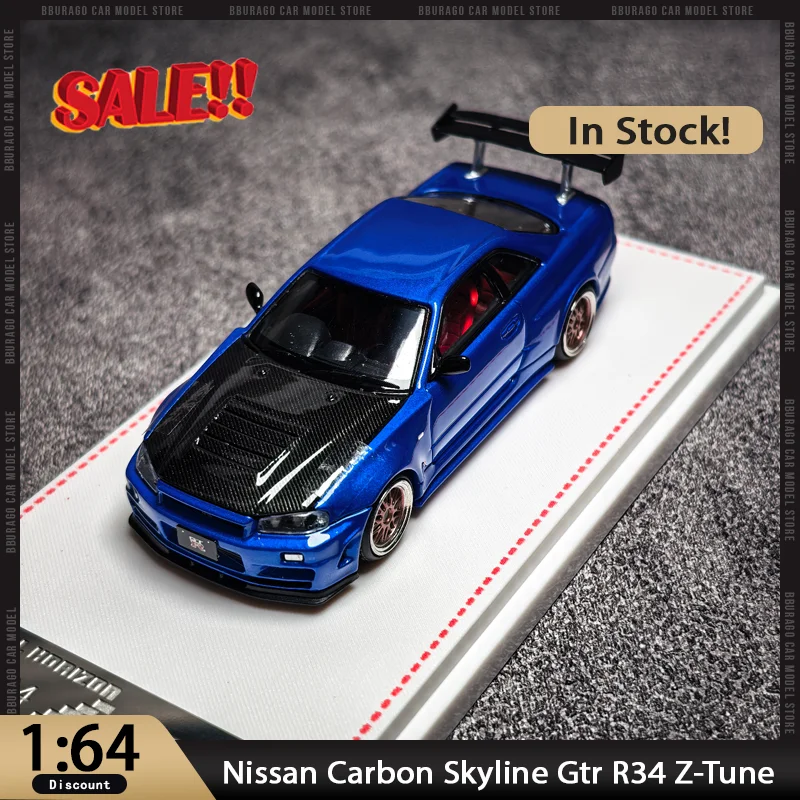 New In Stock Fh 1:64 Nissan Carbon Cap Skyline Gtr R34 Z-Tune Allloy Miniature Diecast Nissan Ornaments Custom Toys Kids Gift
New In Stock Fh 1:64 Nissan Carbon Cap Skyline Gtr R34 Z-Tune Allloy Miniature Diecast Nissan Ornaments Custom Toys Kids Gift