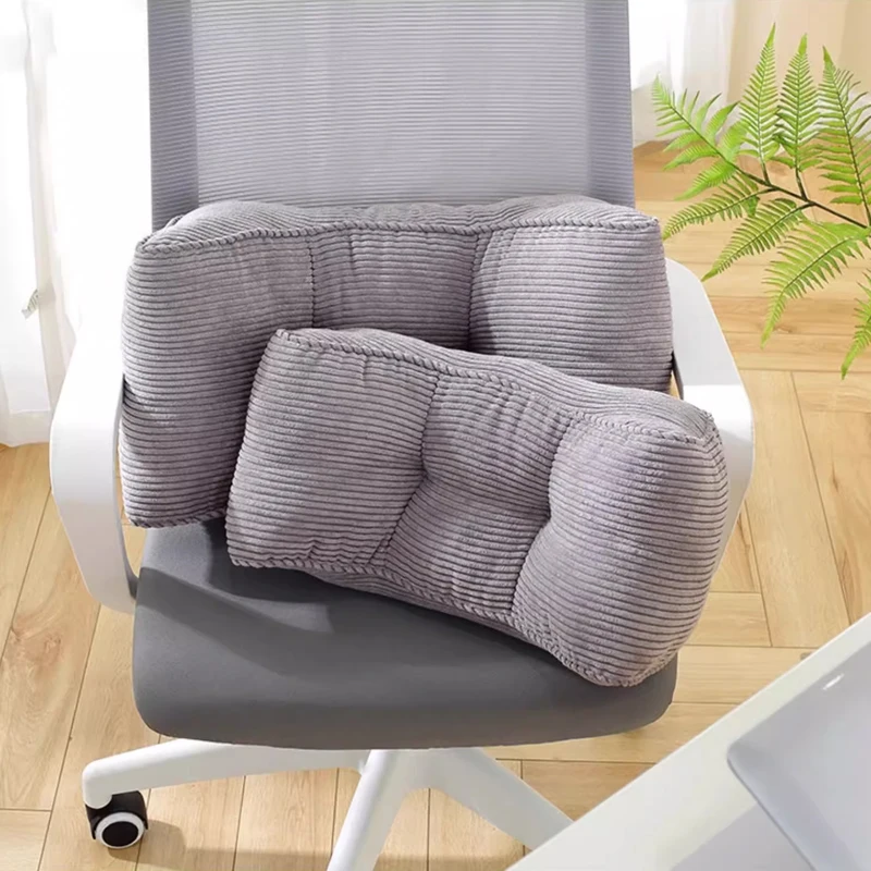 Japanese Style Corduroy PP Cotton Waist Pillow Car Backrest Nap Office Computer Chair Cushion Home Bedside Waist Cushion
Japanese Style Corduroy PP Cotton Waist Pillow Car Backrest Nap Office Computer Chair Cushion Home Bedside Waist Cushion
