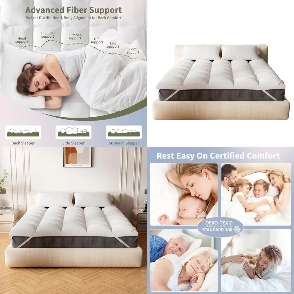 Толстый полноразмерный наматрасник — охлаждающая подушка с облегчением боли в спине и глубокими карманными бретелями
Толстый полноразмерный наматрасник — охлаждающая подушка с облегчением боли в спине и глубокими карманными бретелями