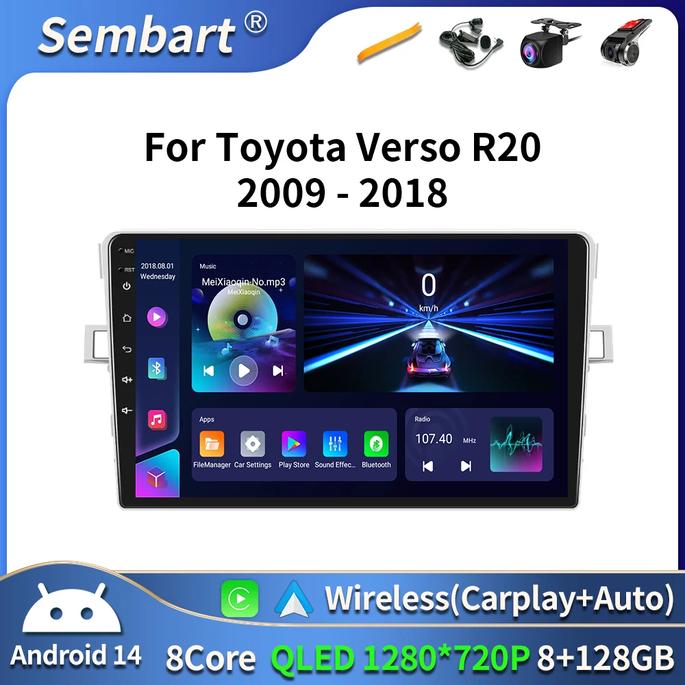 For Toyota Verso R20 2009-2018 Head Unit Wireless Carplay Screen Android 16 Car Radio Multimedia Navigation Player 4G WIFI
For Toyota Verso R20 2009-2018 Head Unit Wireless Carplay Screen Android 16 Car Radio Multimedia Navigation Player 4G WIFI