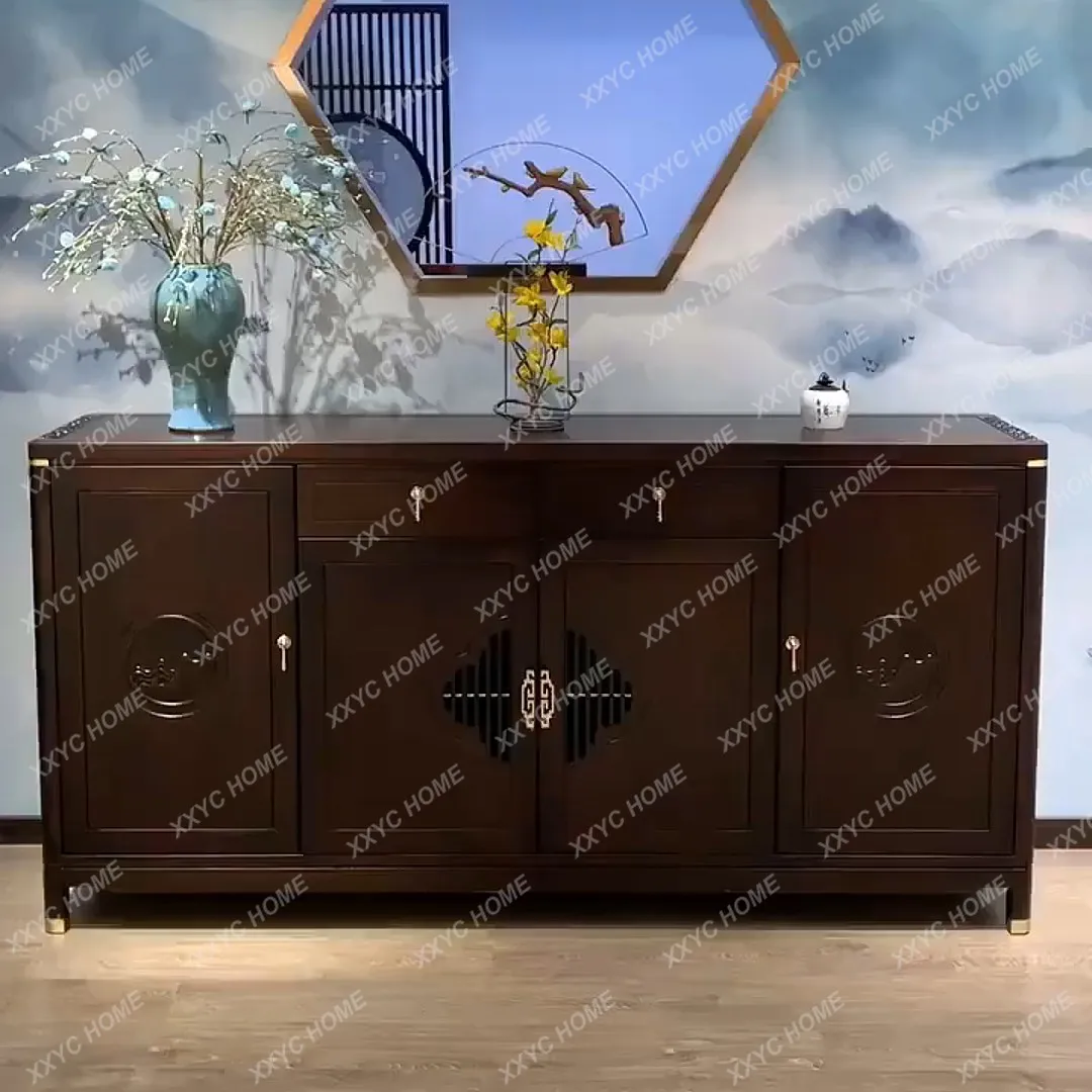 Four-door dining side cabinet, simple Zen storage storage cabinet
Four-door dining side cabinet, simple Zen storage storage cabinet