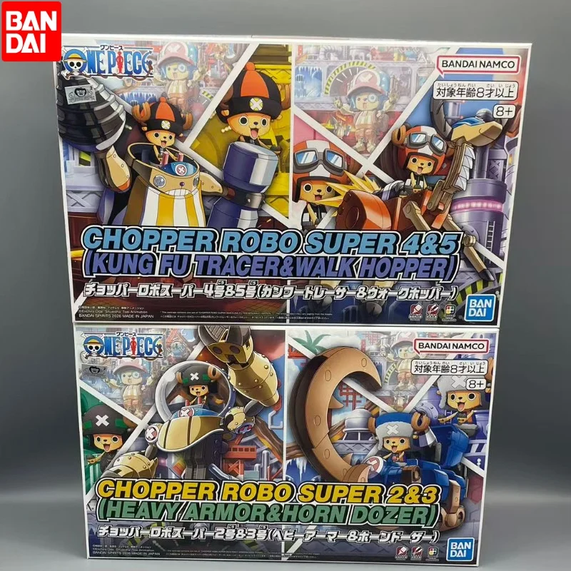 Original Bandai One Piece Chopper Robo Super Heavy Armor & Horn Dozer Kung Fu Tracer & Walk Hopper Assembly Model Combine Toys
Original Bandai One Piece Chopper Robo Super Heavy Armor & Horn Dozer Kung Fu Tracer & Walk Hopper Assembly Model Combine Toys