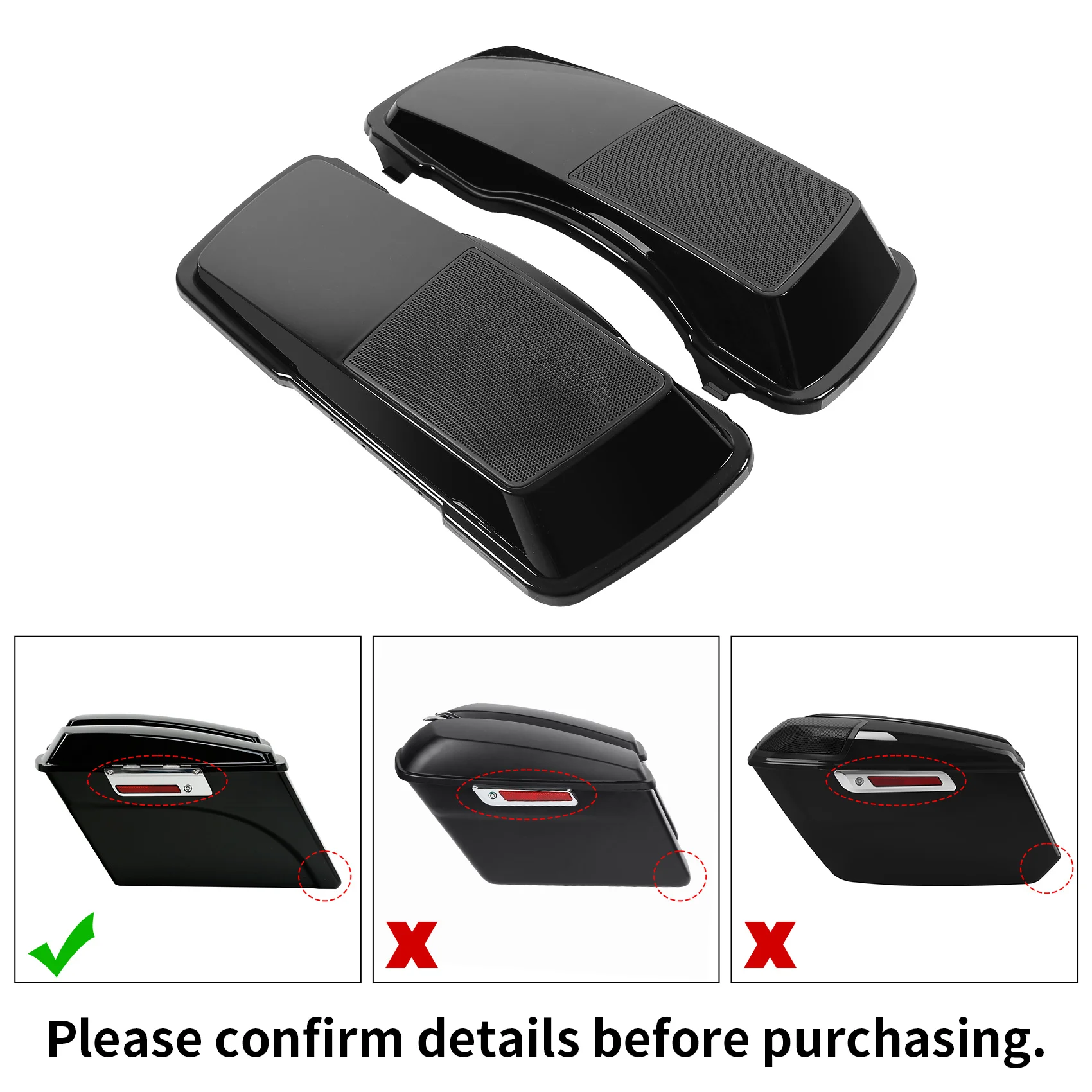 Motorcycle Saddlebag 6x9 Speaker Lids For Harley Touring Electra Street Glide Road King FLHR FLTR FLHX 1993-2013 1994
Motorcycle Saddlebag 6x9 Speaker Lids For Harley Touring Electra Street Glide Road King FLHR FLTR FLHX 1993-2013 1994