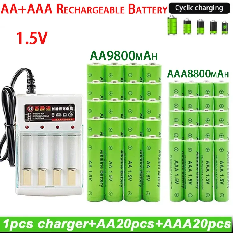best-selling1.5Vrechargeable battery AA9800mahAAA8800mah with charger, alkaline technology,for flashlights or electronic devices
best-selling1.5Vrechargeable battery AA9800mahAAA8800mah with charger, alkaline technology,for flashlights or electronic devices
