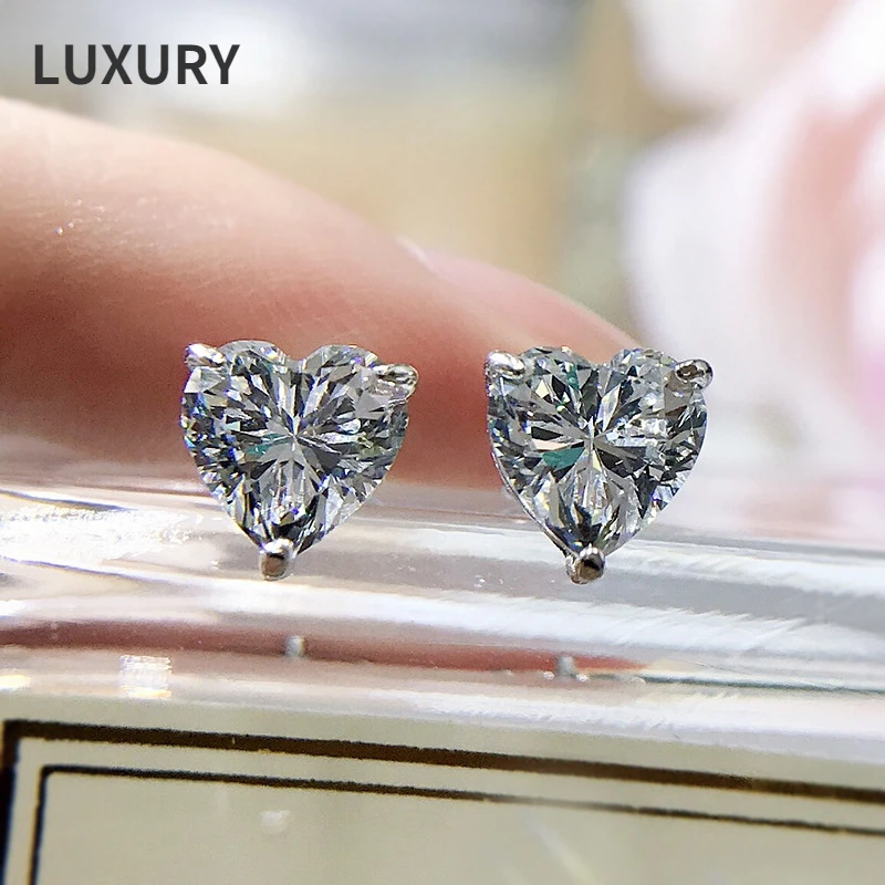 Luxury 100% S925 Sterling Silver 7*7mm Super Flash High Carbon Diamond Earrings Women Jewelry Gift
Luxury 100% S925 Sterling Silver 7*7mm Super Flash High Carbon Diamond Earrings Women Jewelry Gift