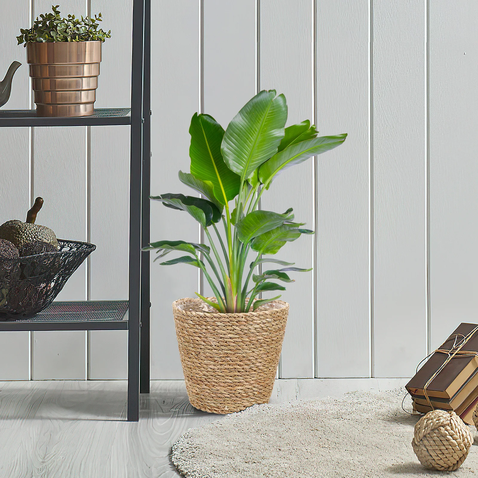 Woven Flower Pot Basket Large Size Light Brown Indoor Planter Durable Straw Weaving Plant Pots Decorative
Woven Flower Pot Basket Large Size Light Brown Indoor Planter Durable Straw Weaving Plant Pots Decorative
