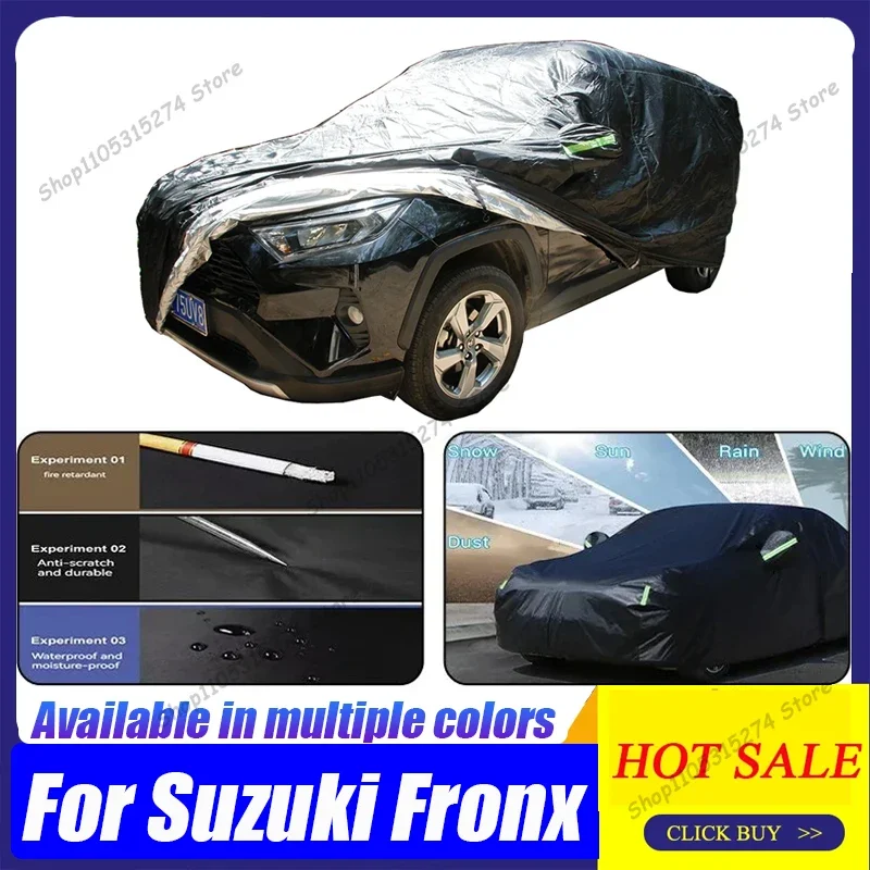 For Suzuki Fronx Waterproof Car Cover 2022-2024 Car UV Sun Protection Rain Snow Anti-Ice Scratch Cover
For Suzuki Fronx Waterproof Car Cover 2022-2024 Car UV Sun Protection Rain Snow Anti-Ice Scratch Cover