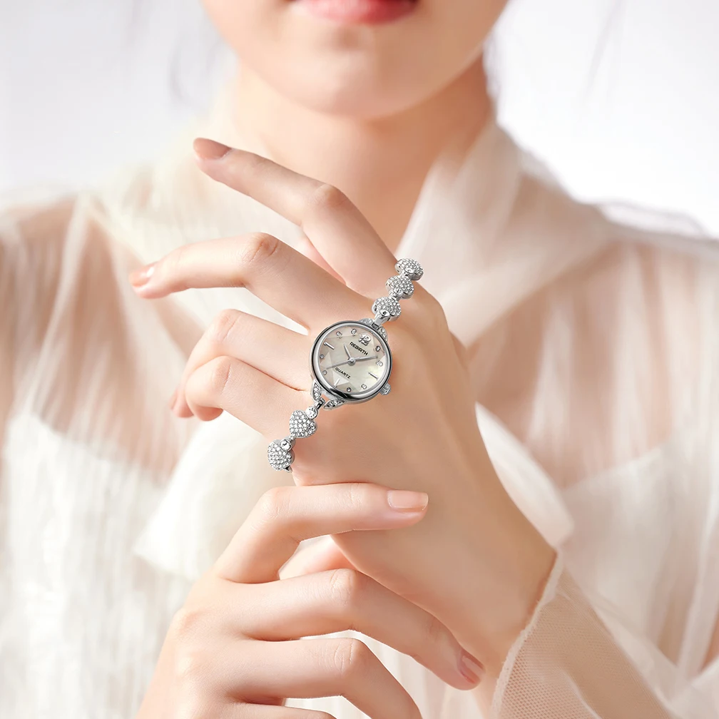 REBIRTH Women's Watches, Luxury Diamond Bracelet Strap, Elegant Waterproof Quartz Original Girls' Watches
REBIRTH Women's Watches, Luxury Diamond Bracelet Strap, Elegant Waterproof Quartz Original Girls' Watches