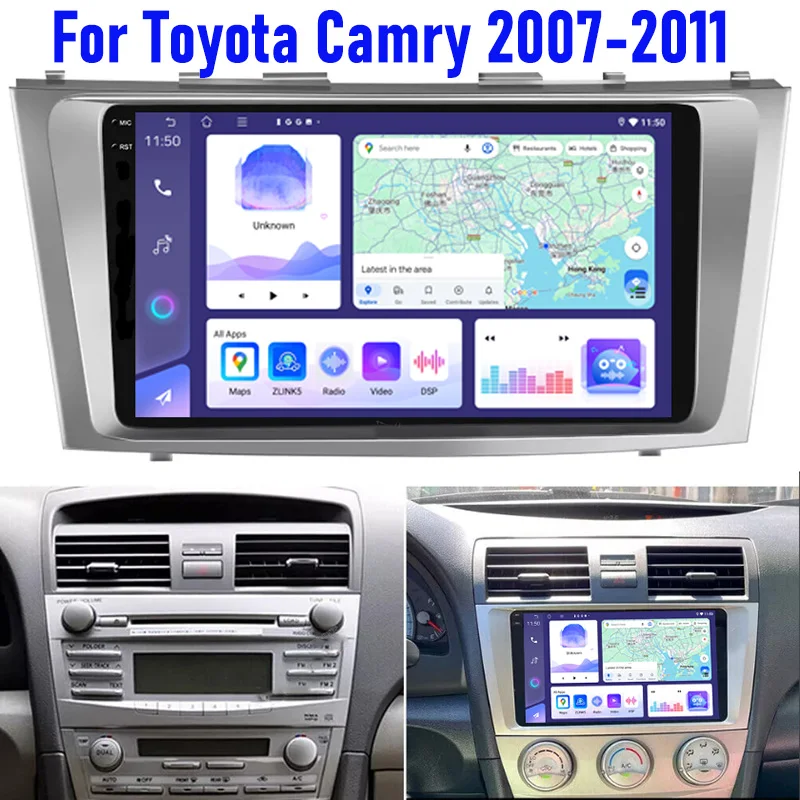 9'' For Toyota Camry 2009-2013 Car Radio Head Unit Wireless Carplay Apple Android 13 Auto Intelligent System Reversing Image GPS
9'' For Toyota Camry 2009-2013 Car Radio Head Unit Wireless Carplay Apple Android 13 Auto Intelligent System Reversing Image GPS
