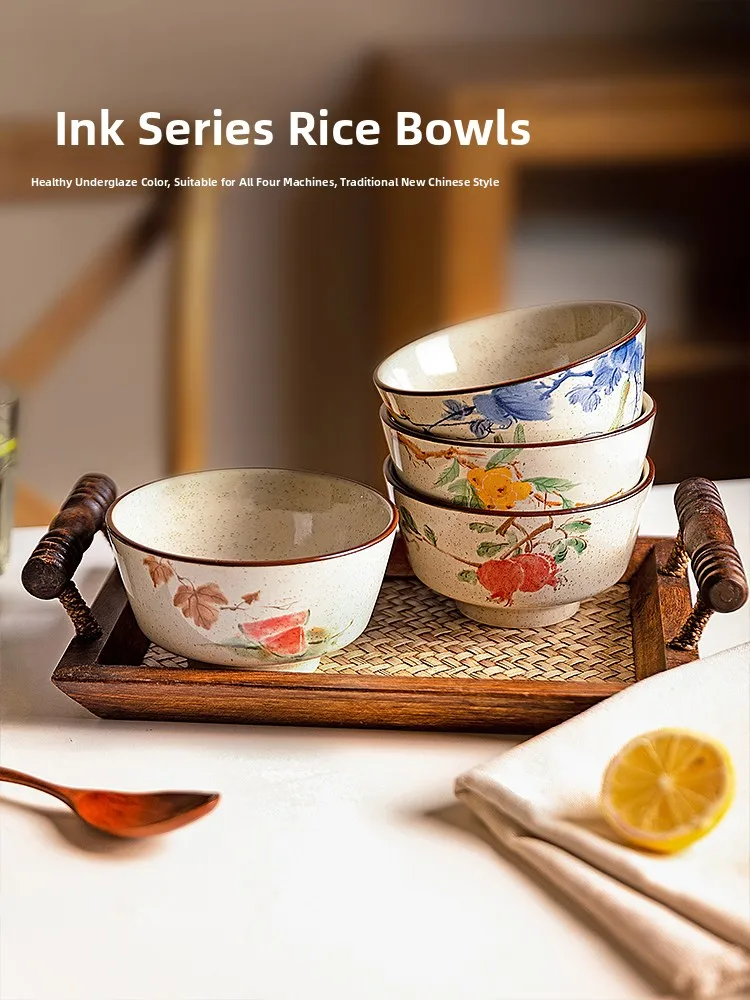 Modern Housewife Ceramic Rice Bowl High Aesthetic Value Chinese Style Small Bowl for Home Use Daily round Shape Dishware
Modern Housewife Ceramic Rice Bowl High Aesthetic Value Chinese Style Small Bowl for Home Use Daily round Shape Dishware