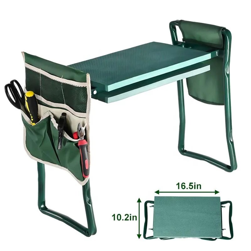 Heavy Duty Foldable Metal Gardening Stool W/EVA Foam Kneeling Pad Garden Kneeler and Seat With Tool Bag
Heavy Duty Foldable Metal Gardening Stool W/EVA Foam Kneeling Pad Garden Kneeler and Seat With Tool Bag