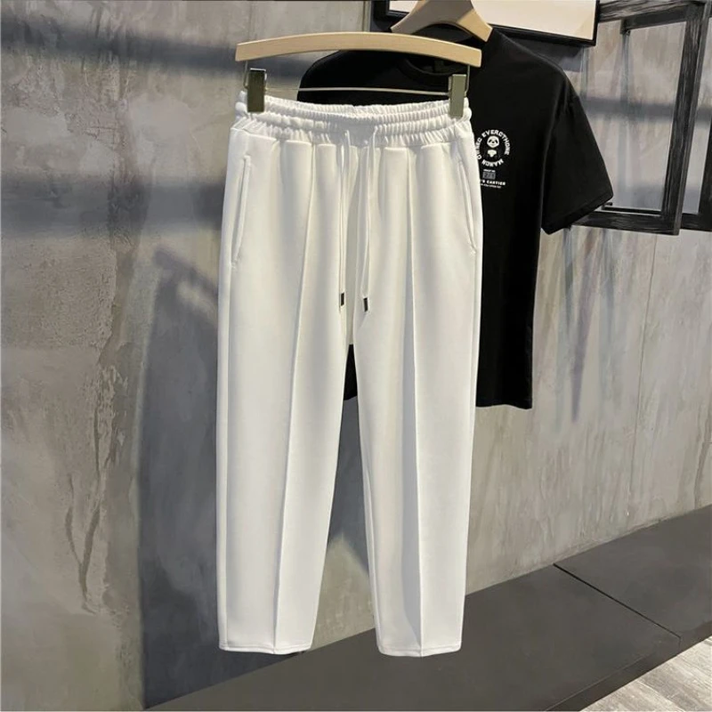 Прямые повседневные брюки с эластичной резинкой на талии для мужчин, свободные и модные универсальные однотонные простые брюки JJ423
Прямые повседневные брюки с эластичной резинкой на талии для мужчин, свободные и модные универсальные однотонные простые брюки JJ423