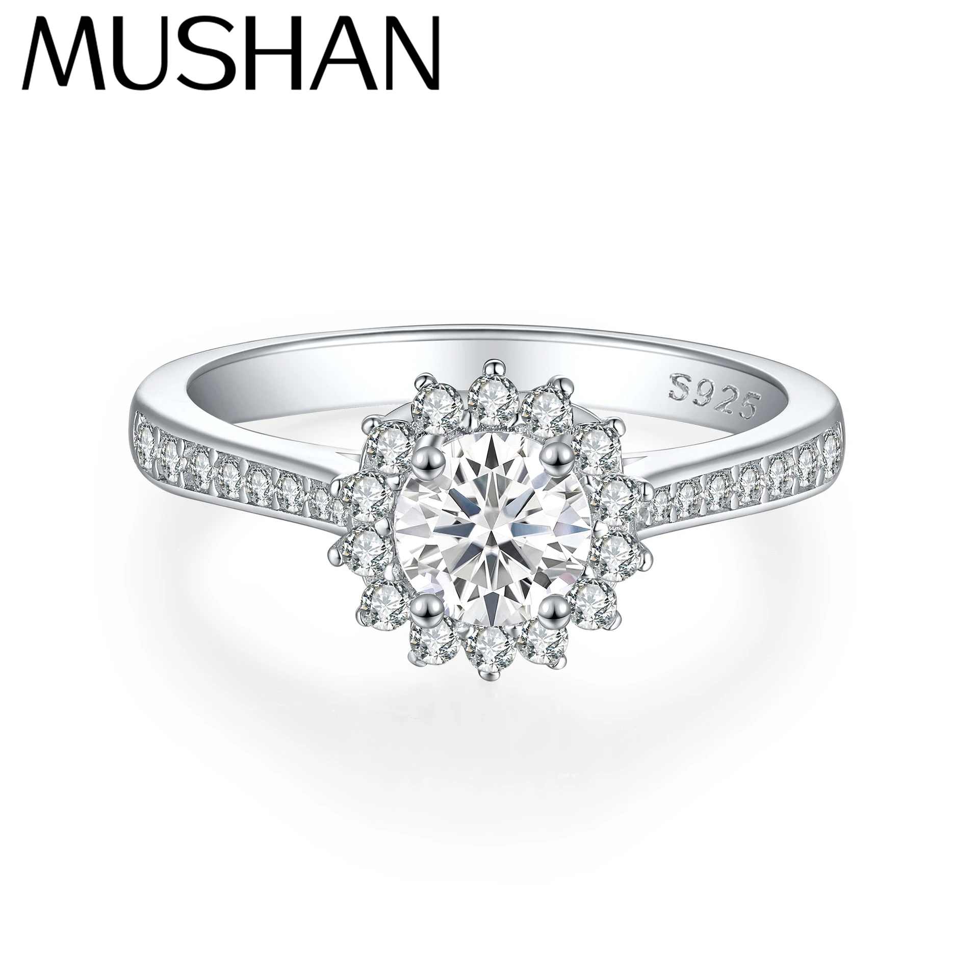 MuShan Jewelry 925 Sterling Silver Ring Wedding Band High Carbon Diamond Valentine Gift Trendy Style Women Rings Fine Jewelry
MuShan Jewelry 925 Sterling Silver Ring Wedding Band High Carbon Diamond Valentine Gift Trendy Style Women Rings Fine Jewelry