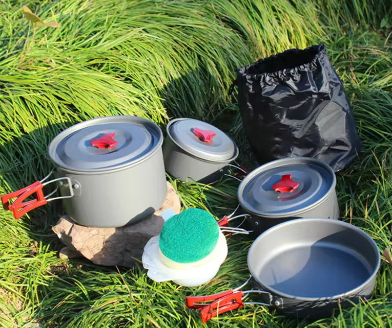 Outdoor Camping Gear Pot Portable Aluminum Oxide Outdoor Pot Portable Cookout Pot Set for Picnic
Outdoor Camping Gear Pot Portable Aluminum Oxide Outdoor Pot Portable Cookout Pot Set for Picnic
