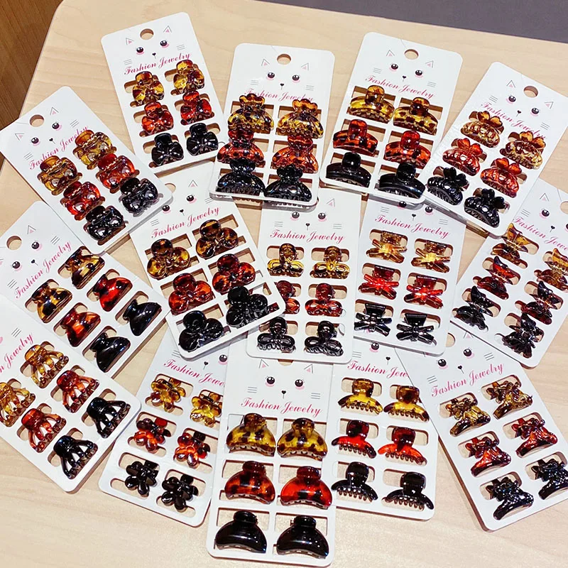 6PSC/Set New Women Girls Vintage Elegant Leopard Small Acrylic Hair Claws Geometric Hair Clips Headband Fashion Hair Accessories
6PSC/Set New Women Girls Vintage Elegant Leopard Small Acrylic Hair Claws Geometric Hair Clips Headband Fashion Hair Accessories