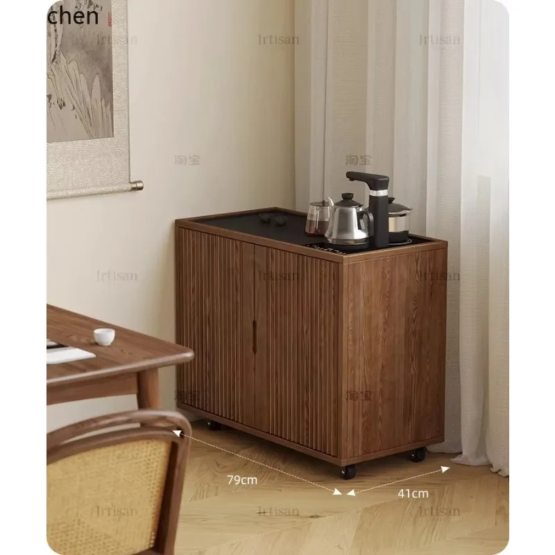 ZML Solid Wood Tea Cabinet Mobile Side Table Sofa Coffee Tea Water Table Kettle Integrated Tea Table
ZML Solid Wood Tea Cabinet Mobile Side Table Sofa Coffee Tea Water Table Kettle Integrated Tea Table