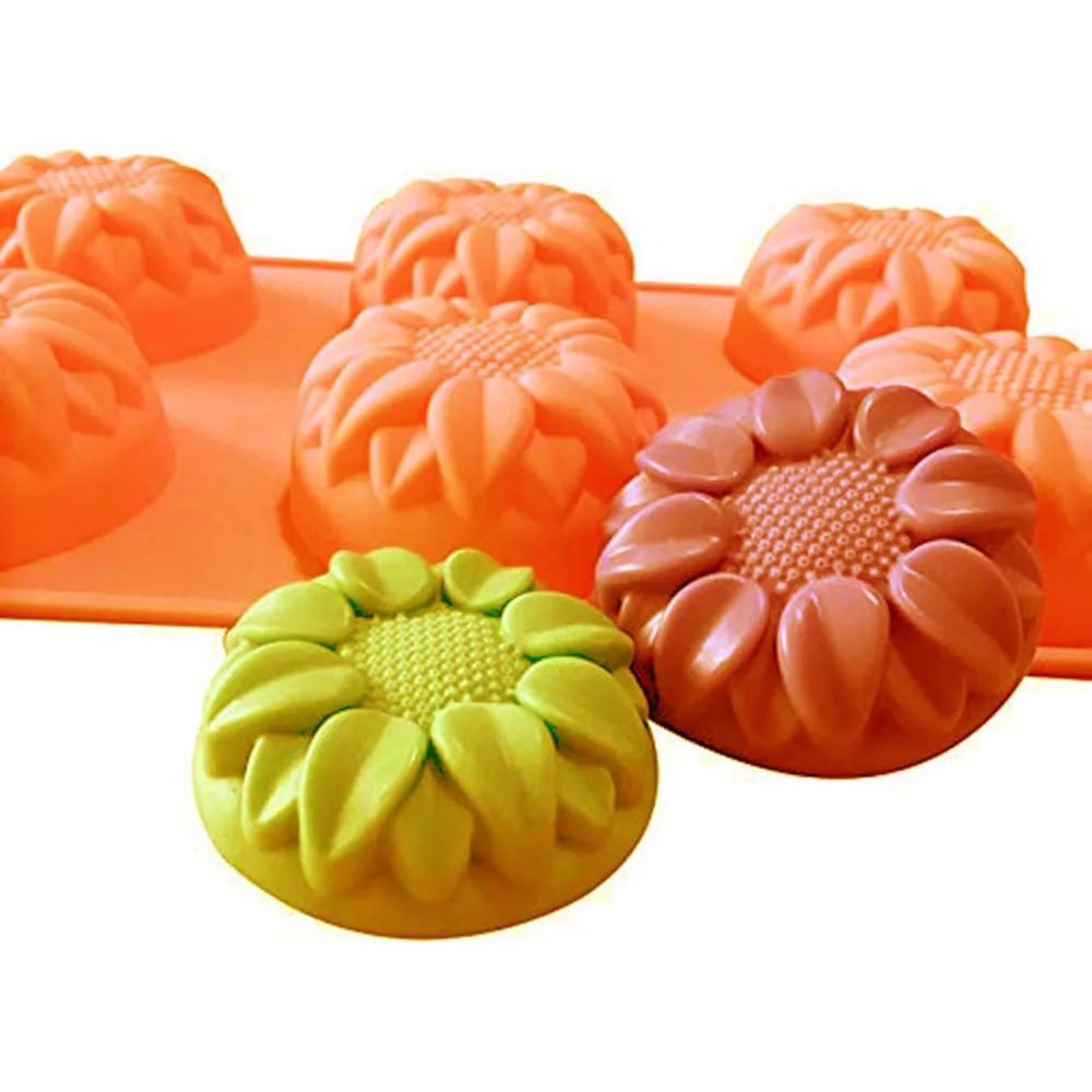6-Cavity Silicone Sunflower Muffin, Cornbread, Cheesecake,Panna Cotta,Pudding,Jello Shot and Soap Mold Sunflower Chocolate Molds
6-Cavity Silicone Sunflower Muffin, Cornbread, Cheesecake,Panna Cotta,Pudding,Jello Shot and Soap Mold Sunflower Chocolate Molds