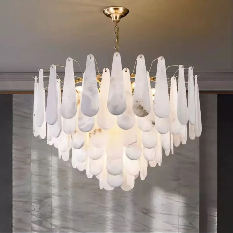 Luxury Spanish Teardrop Marble Pendant Lamp Gold Finish Three Color Customizable Ceiling Light Bedroom Restaurant
Luxury Spanish Teardrop Marble Pendant Lamp Gold Finish Three Color Customizable Ceiling Light Bedroom Restaurant