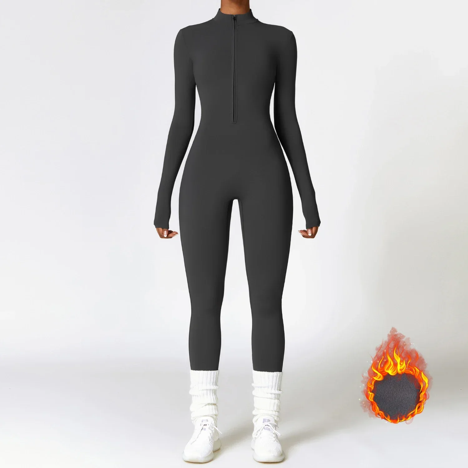 Autumn Winter Sporty Jumpsuit Women Sportswear Long Sleeve Zipper Warm Gym Fitness Overall Yoga Workout Clothes One Piece Outfit
Autumn Winter Sporty Jumpsuit Women Sportswear Long Sleeve Zipper Warm Gym Fitness Overall Yoga Workout Clothes One Piece Outfit