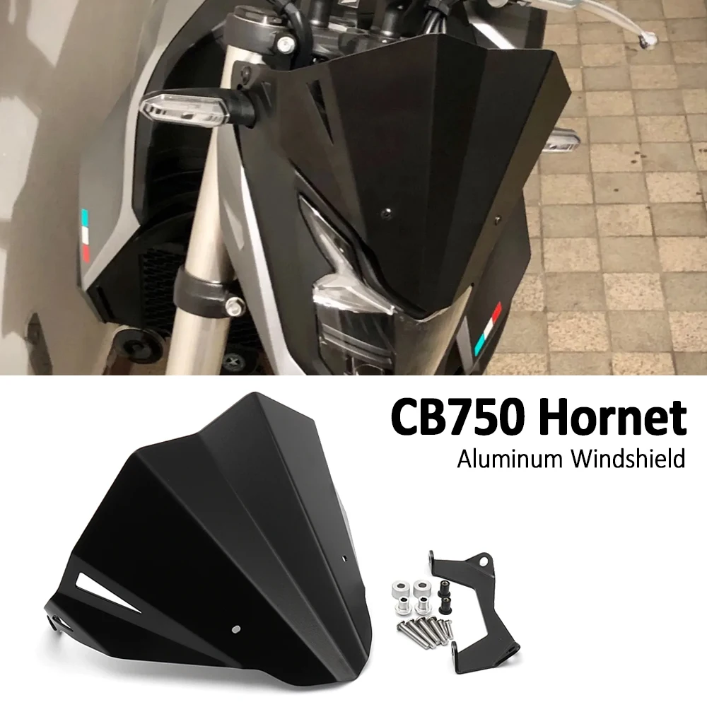 Motorcycle Windshield Aluminum Black Front Windshield Accessories for Honda CB750 CB 750 Hornet 2023 2024
Motorcycle Windshield Aluminum Black Front Windshield Accessories for Honda CB750 CB 750 Hornet 2023 2024
