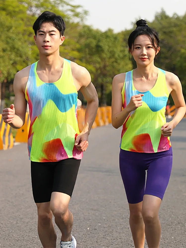 Marathon Running Sleeveless Summer Tank Top Men Quick Dry Breathable Women's Sleeveless Clothing Athlete Track Field Singlet
Marathon Running Sleeveless Summer Tank Top Men Quick Dry Breathable Women's Sleeveless Clothing Athlete Track Field Singlet
