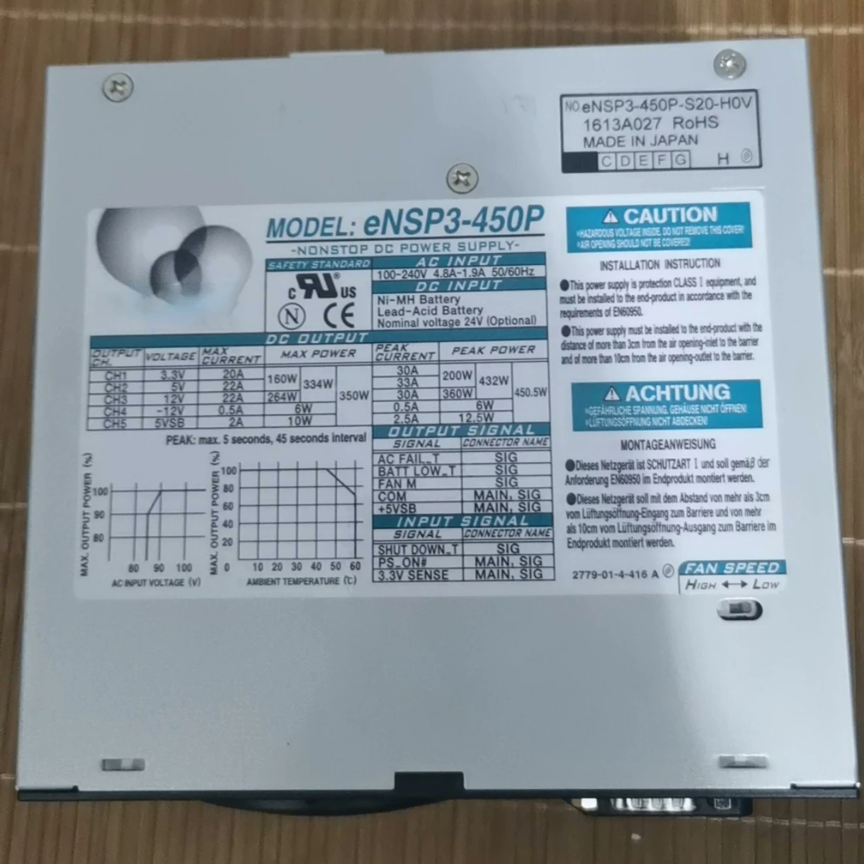 ENSP3-450P для источника питания Nipron 450W Nonstop (тип сигнала RS232C),eNSP3-450P-S20-H0V
ENSP3-450P для источника питания Nipron 450W Nonstop (тип сигнала RS232C),eNSP3-450P-S20-H0V