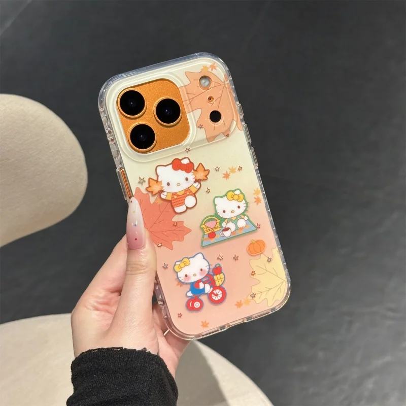 Cute Retro cartoon maple leaf Hello Kitty camping picnic phone Case For iPhone 13 14 15 16 17 Pro Max Kitty Cover With lanyard
Cute Retro cartoon maple leaf Hello Kitty camping picnic phone Case For iPhone 13 14 15 16 17 Pro Max Kitty Cover With lanyard