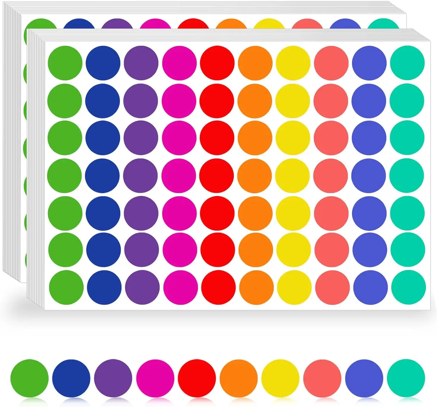 4200 Pcs Colored Dot Stickers, 3/4 inch Round Color Coding Labels for Toddlers, Classroom, Office Organization
4200 Pcs Colored Dot Stickers, 3/4 inch Round Color Coding Labels for Toddlers, Classroom, Office Organization